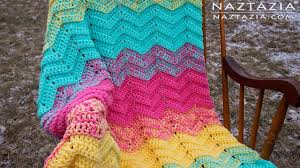 An excellent option for crocheting baby things or blankets in a stroller. How To Crochet Double Sweet Ripple Baby Blanket Chevron Zig Zag Afghan Throw Youtube