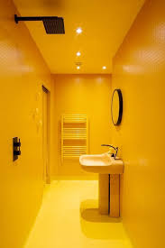 Pin By Hunker On Kleurkaarten In 2021 Yellow Bathrooms Yellow Bathroom Decor Yellow Interior