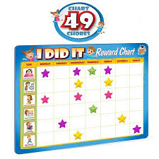 rewards chore chart for kids 49 responsibility and behavior chores ultra thick magnetic board