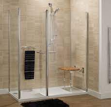 The size of the shower doorway depends on the type of stall. Disabled Shower Doors Bathing Solutions