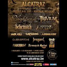 Having to postpone alcatraz festival 2020 was a very tough but understandable decision. Alcatraz Metal Festival 2015 08 08 2015 2 Days Kortrijk West Vlaanderen Belgium Concerts Metal Calendar