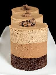 Triple Chocolate Mousse Cakes Triple Chocolate Mousse Cake Desserts Mousse Cake Recipe