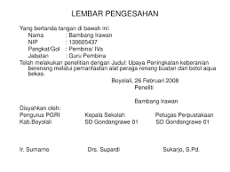Maybe you would like to learn more about one of these? Contoh Lembar Pengesahan Proposal Penelitian Lukisan