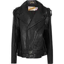 Vetements Schott Perfecto Oversized Leather Biker Jacket 4 460 Liked On Polyvore Featuri Custom Leather Jackets Real Leather Jacket Leather Jacket Black