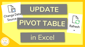 How To Update Pivot Table When Source Data Changes In Excel Tutorial Excel Tutorials Microsoft Excel Tutorial Pivot Table