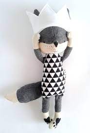 Theo The Fox Made To Order Fox With A Crown Wool Fox Eco Fox Gift For Children Stuffed Fox Toy Fo Handgefertigte Puppen Kinder Handgefertigte Spielwaren