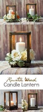 Reclaimed Wood Candle Lantern Centerpiece Rustic Wedding Table Decoration Farmhouse Decor Wooden Cand Wedding Centerpieces Wedding Decorations Wedding Table