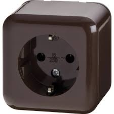 Steckdose Aufputz 1 Fach Braun Kaufen Bei Obi