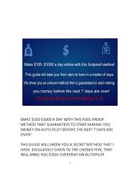 I'm looking for a song. Make Money Online Today Make 100 1000 Everyday