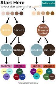 See more about the summer seasonal color palette here! Seasonal Color Analysis Flowchart Colors For Skin Tone Deep Autumn Color Palette Color Analysis