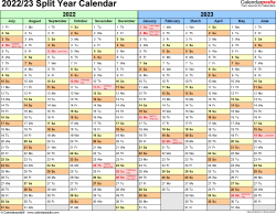 split year calendars 2022 2023 july to june pdf templates