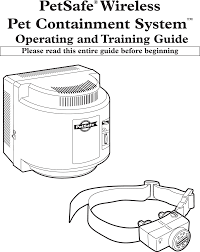 If101 Petsafe Wireless Pet Containment System User Manual