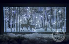 Christmas Shadow Box With Lights Christmas Shadow Boxes Diy Christmas Shadow Box Diy Shadow Box