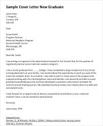 Get inspired by this cover letter sample for recent graduates to learn what you should write in a cover letter and how it should be formatted for your application. Free 7 Graduate Nursing Cover Letter Templates In Pdf