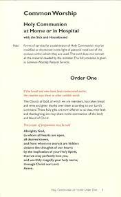 How to have communion service at home communion scripture communion prayer communion. Common Worship Holy Communion At Home Hospital Order One Card Contemporary Language By Church House Publishing Pamphlet 9780715121764