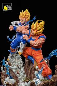 Majin vegeta and goku are now seen and are staring at each other. Dbz Goku Vs Majin Vegeta By F4 Studio