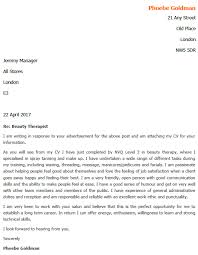 The best cv examples for your job hunt. Job Application Letter For Beauty Therapist Lettercv Com