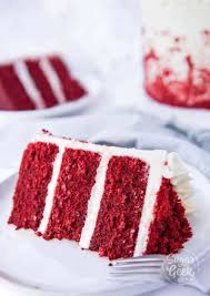 The best red velvet cake is made from scratch with a unique flavor and tender, moist crumb that pairs wonderfully with a tangy, sweet cream cheese frosting. Classic Red Velvet Cake Recipe Cream Cheese Frosting Sugar Geek Show