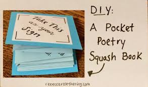 How to make a poetry book. Diy Pocket Poetry Squash Book School Crafts Poetry Paper Crafts