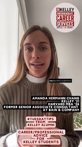 🌞 Start your morning off w/ #TuesdayTips from our Kelley Alumna Amanda  Hermann Chang (don't forget to connect w/ her