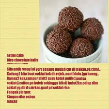 Choc Rice Balls Malaysian Food Recipes Food