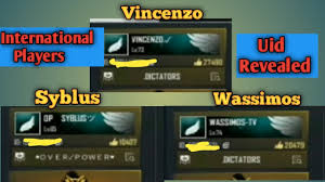 Liberty city stories, being the main antagonist for the first half of the game. Free Fire Wassimos Syblus Vincenzo Uid Revealed Free Fire Famous Players Uid Revealed Youtube