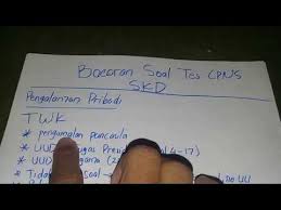 Soal cat cpns tes wawasan kebangsaan merupakan bagian dari tes kompetensi dasar yang akan diujikan bagi para peserta seleksi cpns untuk menilai peserta cpns. Cpns Kurotaka Bocoran Soal Tes Cpns Skd Seleksi Kompetensi Dasar Youtube