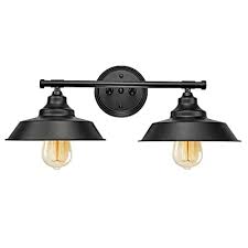 Here are some vanity ideas that fit such bathroom well. Buy 2 Lights Vanity Wall Sconce Lighting Rustic Style Bathroom Light Fixtures Over Mirror Matte Black Industrial Bathroom Vanity Light Fixtures For Cabinets Dressing Table Kitchen Sink Online In Indonesia B085r8x3fm