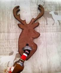 Hunter Gift Deer And Beer Sign Beer Opener Hunter Hunting Cabin Decor Hunting Sign Deer Home Decor Deer Silhouette Wood Silhouette Sign Hunting Cabin Decor Deer Decor Hunter Decor