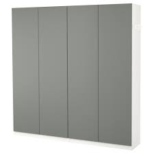 Ikea Pax Wardrobe White Reinsvoll Gray Green Ikea Ikea Pax Wardrobe Ikea Pax