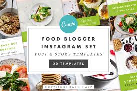 Check spelling or type a new query. Food Blogger Instagram Set 20 Instagram Graphics For Food Bloggers Crella