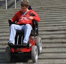 All Terrain Power Chair With Stairs Climbing Function Stair Climbing Wheelchair Powered Wheelchair