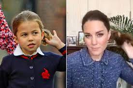 Princess charlotte of cambridge (charlotte elizabeth diana; Kate Middleton Plays With Ponytail Like Princess Charlotte People Com