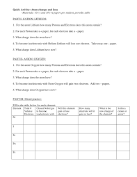 Unit2 Ions Notes 2014 Doc Physical Science Lessons Ninth Grade Lesson