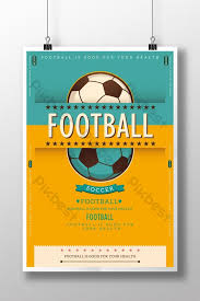Olahraga sepak bola, sepak bola kreatif fesyen, biru, perancang busana, fotografi png. Creative Simple Football Poster Psd Free Download Pikbest