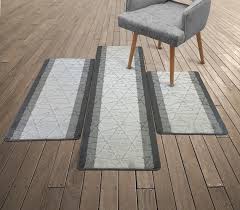 3 Piece Kitchen Rug Set Non Slip Stain