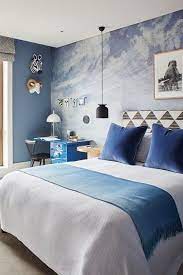 Blue Bedroom Flat In Chelsea Http Www Houseandgarden Co Uk Interiors Real Homes Large Chelsea Flat Sophie Ashby Blu Blue Bedroom Bedroom Decor Kids Bedroom