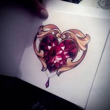 Diamond Heart Diamond Heart Tattoo Jewel Tattoo Gem Tattoo
