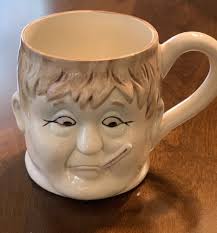 Fitz And Floyd Omnibus Thermometer Sick Face Mug