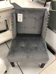 2 Of These Gray Velvet Accent Chairs With Nailheads Velvet Accent Chair Velvet Accents Chair