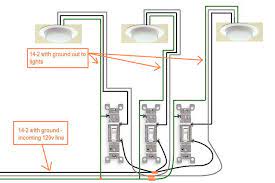 2 gang switch wiring actual and schematic diagram wiring diagrams double gang box do it yourself help how to wire a two gang box hunker how to wire a three wire cable is supplying the source for the switches and the black and red wires are each connected to one switch. How Do I Wire A 3 Gang Switch In My New Bath Light Switch Wiring Electrical Switch Wiring Home Electrical Wiring