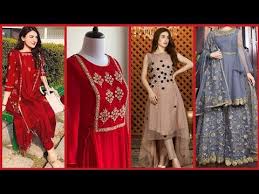 Top Stylish Party Wear Dress Collection For Girls 2020 2021 Youtube In 2020 Casual Blouse Designs Party Wear Dresses Party Wear