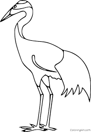 Simple line drawings bird paintings on canvas crane bird linocut printmaking crane drawing pelican drawing cartoon birds animal coloring pages bird coloring pages. Crane Bird Coloring Pages Coloringall