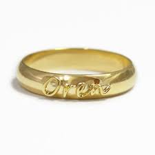 Personalized Wedding Ring Gold Wedding Band Woman Wedding Ring Custom Wedding Ring Unique Wedding Ring Monogram Ring Name Wedding Ring Modern Wedding Rings Modern Wedding Rings Sets Black Hills Gold Jewelry