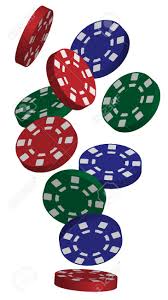 Illustration Of Falling Red Blue And Green Poker Chips Isolated Royalty Free Cliparts Vectors And Stock Illustration Image 11387203