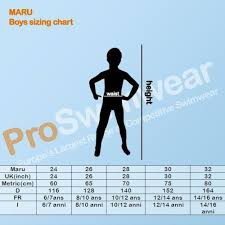 Maru Swimwear Sizing Guides