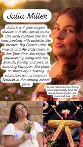 📸SENIOR spotlight 🌊 This week we want to recognize Julia Miller! Julia is  a 4 year member of the group. 🎷 She plans to attend school for history  education this fall.🔥 #seniorsunday🎓