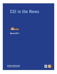 March 2011 by CUNY College of Staten Island