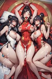 アヘ顔, 中国人, 射精AIポルノ