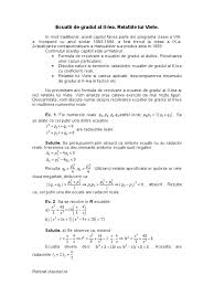 Start studying relatiile lui viete. Ecuatii De Gradul Al Ii Lea Relatiile Lui Viete